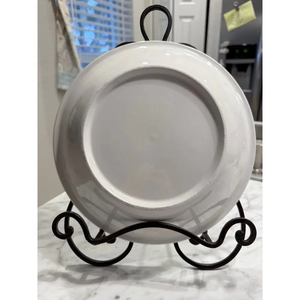 Vintage Apple Pie Recipe Pie Plate 10” USA Ovenware Baking Dish